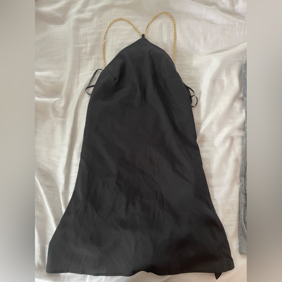 Black chain strap mini dress - Picture 1 of 1